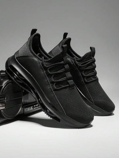 أحذية رياضية جديدة للرجال، من جلد KPU العلوي، أحذية كاجوال، طراز كوري، للطلاب، للاستخدام في جميع الفصول، للسفر، مقاومة للانزلاق والتآكل، غراء بارد، طراز شائع وأنيق، أحذية جري باللون الأسود، سميكة الأرضية، أحذية رافعة للوضع