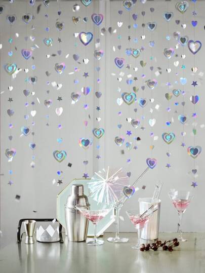 ستارة زهور معلقة، إكسسوار فوتوغرافي إبداعي مع زهور واقعية، خلفية زهور داخلية/خارجية، شلال من البتلات، ديكور زفاف رومانسي