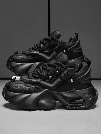 أحذية أوكسفورد حريمي أحذية رياضية كاجوال جديدة للرجل لعام 2025، مزودة بوسادة هوائية ومشبك معدني، بنعل سميك مضاد للصدمات، بطراز بانك روك مرتجع، موديل مناسب لجميع المواسم، أحذية كاجوال لحفلات بطراز أكسفورد'