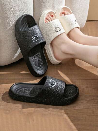 أحذية منزلية كرتونية رسومية لطيفة على شكل الدبة، أحذية منزلية وسادة ذات نعل ناعم وراحة ، أحذية منزلية مريحة للزوجين