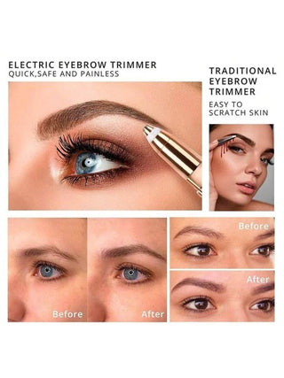 فرشاة إزالة الشعر 2 في 1 كهربائية ، شفرة حلاقة للحواجب والشفاه والإبط وخط البيكيني ، شفرة ليدي حلاقة، إزالة الشعر الجسدي والوجه والأنف للنساء، هدية عيد الأم