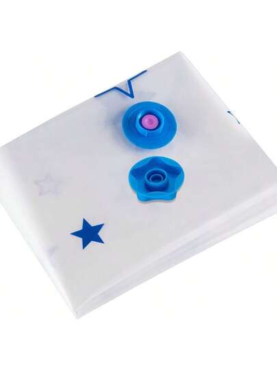 4 قطع أكياس حفظ تفريغ الهواء ذات نمط نجمي سميك وعملي، مناسبة للملابس والمراتب والبطانيات والوسائد، الأقمشة المفرغة مناديل للسفر والتخزين، مصنوعة من مواد عالية الجودة ناعمة ومتينة