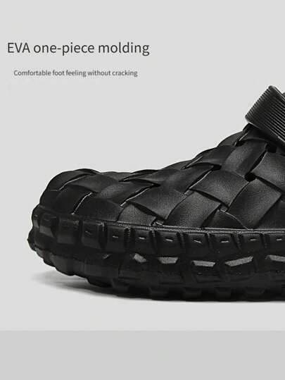 نعال رجالية منفذة قابلة للتنفس، أحذية مياه رياضية خارجية، صنادل شاطئ