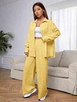 طقم حريمي قطعتين EZwear بدلة نسائية قطعتين للارتداء اليومي