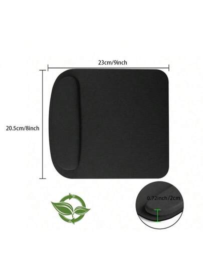 1 لوحة ماوس إيرجونومية مع قاعدة معصم هلامية مُسمكة ،مقاومة للأوساخ ،مريحة للمكتب ،وسادة رمادية EVA لدعم الكيبورد والماوس ، تعزز وضعية الجلوس وتقلل التعب