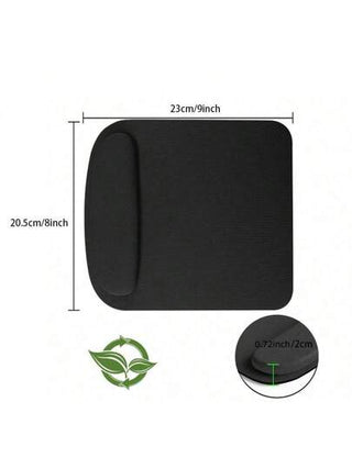 1 لوحة ماوس إيرجونومية مع قاعدة معصم هلامية مُسمكة ،مقاومة للأوساخ ،مريحة للمكتب ،وسادة رمادية EVA لدعم الكيبورد والماوس ، تعزز وضعية الجلوس وتقلل التعب