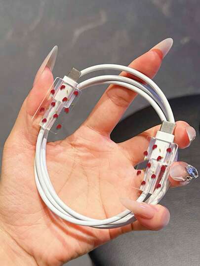 حافظة ذات شكل قلب أحمر لقابس الشحن الأوروبي الدائري 14 برو ماكس، تناسب أجهزة آيفون 13 و 15 و 16 الأوروبية ، غطاء حماية لملحق كبل 20 واط ، حامي الكبل والشاحن