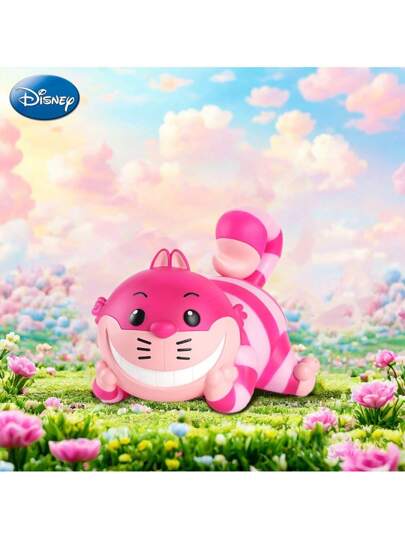 أثاث مكتبي Disney 1 قطعة بنك من البي في سي بتصميم شخصية القط المبتسم الخاص بديزني، بنك فعلي للحفاظ على المال، ذو سعة كبيرة ومظهر كرتوني جميل، ديكور داخلي ، هدية للعيد أو عيد الميلاد