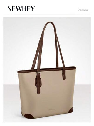 NEWHEY حقيبة كتف جلدية نسائية سعة كبيرة حقائب ومحافظ