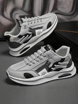 أحذية رياضية ذات تصميم لامع لجميع الرجال، تمتاز بخاصية امتصاص الصدمات ومانعة الانزلاق، تصميم ماركة عالمية متين ومريح للجري والتدريب والرياضة، مناسبة للألعاب الترفيهية اليومية. (لون وحدة الحافة عشوائي، لون إبزيم الشبكة عشوائي)