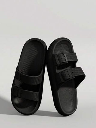 شبشب رجالي, مصنوع من EVA سميكة مانعة للانزلاق، بتصميم بسيط ومريح للاستخدام الخارجي والداخلي، الحمام و الشاطئ، ملابس كاجوال للصيف