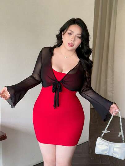 Vibekara غطاء صيفي كاجوال أسود للنساء