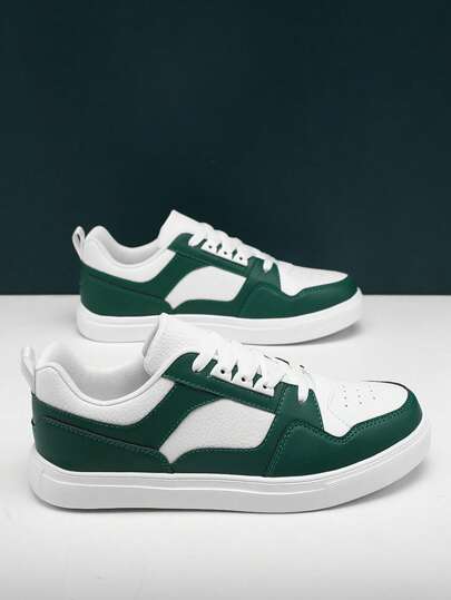 WANWEISI أحذية رياضية رجالية مطبوع عليها حروف بارزة متباينة الألوان، قابلة للربط، للرياضات الخارجية والتزلج والتنس