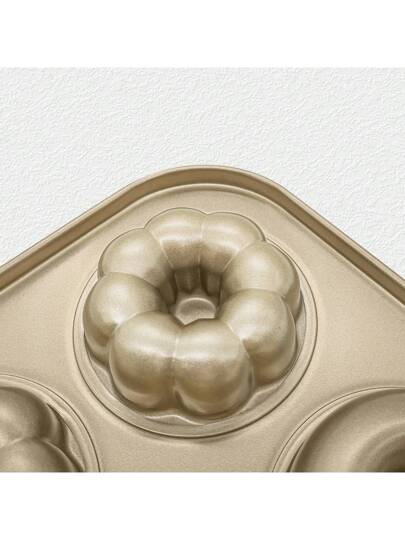 قوالب الحلقات للخبز المقاومة للالتصاق من الصلب الكربوني 12 حيز لقوالب الدونات ب- 4 أشكال تصميم صينية الخبز للكيك والبسكويت والبجلة والمافن