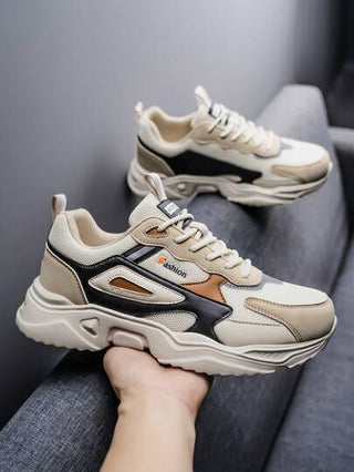 أحذية رياضية سميكة عادية للرجال، مناسبة للخريف والشتاء، أحذية رياضية، موضة، متعددة الاستخدامات، بنعل مرتفع