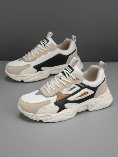 أحذية رياضية سميكة عادية للرجال، مناسبة للخريف والشتاء، أحذية رياضية، موضة، متعددة الاستخدامات، بنعل مرتفع