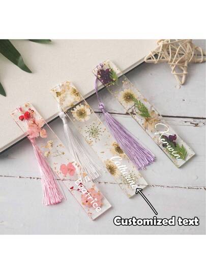 علامة كتاب مخصصة منقوشة باسم، علامة كتاب راتنجية مخصصة، علامة كتاب شخصية، علامة كتاب مخصصة بنص أو اسم وزخرفة زهرية، فكرة هدية عيد الأم، خيار جيد للهدايا للأم، المعلم، الأخت أو الصديقة