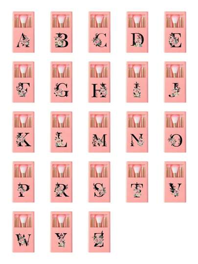 1 مجموعة من 5 طقم فرش للمكياج محمولة مع مرايا، بنقوش أحرف سوداء وأزهار محمولة، طقم فرش للمكياج متعددة الوظائف صغيرة، فرش أساس ماكياج، فرش ظلال العيون، أدوات التجميل للمبتدئين، طقم منظم ماكياج وحامل فرش، هدايا بنات مناسبة مثالية وإمدادات للسفر