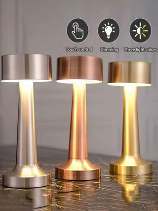 مصباح لمبة LED قابل للتعتيم بواسطة اللمس ، متعدد درجات حرارة اللون ، ديكوري للمنزل على الطاولة ليلة أو مكتب أو طاولة قهوة للجو الهادئ