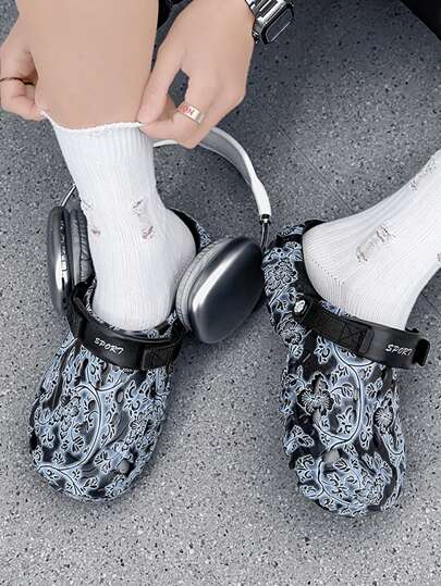 صندل رجالي أساسي مصنوع من EVA، أحذية الشاطئ مغلقة الأصابع بنعل سميك ومقاوم للروائح الكريهة، خفيف الوزن وبتصميم أنيق، مناسب للحديقة والتنفس والصحراء والشاطئ والمسبح