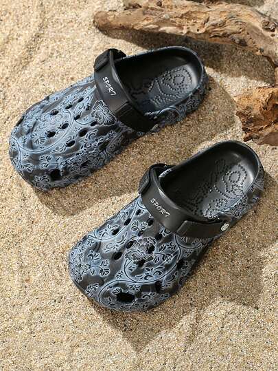 صندل رجالي أساسي مصنوع من EVA، أحذية الشاطئ مغلقة الأصابع بنعل سميك ومقاوم للروائح الكريهة، خفيف الوزن وبتصميم أنيق، مناسب للحديقة والتنفس والصحراء والشاطئ والمسبح