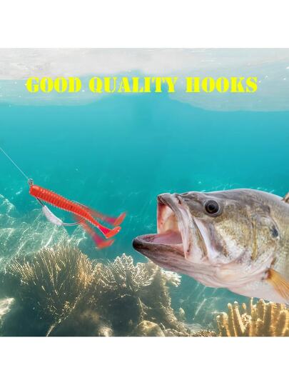 10 قطع صندوق صنارة ثقيلة مرفقة بأقفال القفل، 2جم/2.5جم/3جم/4جم/5جم/7جم/9جم خطاف متطور للصيد بزنبرك قفل، مناسبة لألعاب تكساس، معدات الصيد