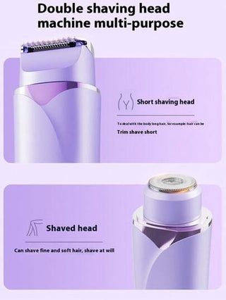 ماكينة حلاقة كهربائية بدون ألم للنساء للبشرة الحريرية ، ماكينة حلاقة الجسم لاسلكية للرحلات ، شفرة وجه قابلة للاستبدال للسيدات ، مقاومة للماء وسهلة التنظيف ، 200 مللي أمبير