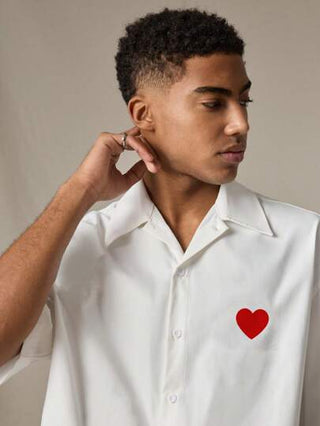 SWAVVY قميص بيضاء مريحة للرجال مقاس قياسي