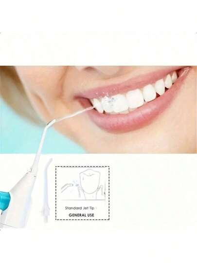 SOKANY جهاز تنظيف الأسنان اليدوي المحمول عالي الضغط ، جهاز غسيل الأسنان ، جهاز غسول الفم. مصنوع من مادة ABS ، تقنية نبض عالي الضغط ، تصميم أزرار ، فوهة قابلة للإزالة. مناسب للغاية لتنظيف الأسنان والعناية بالفم ، بدون محرك كهربائي ، مناسب للسفر...