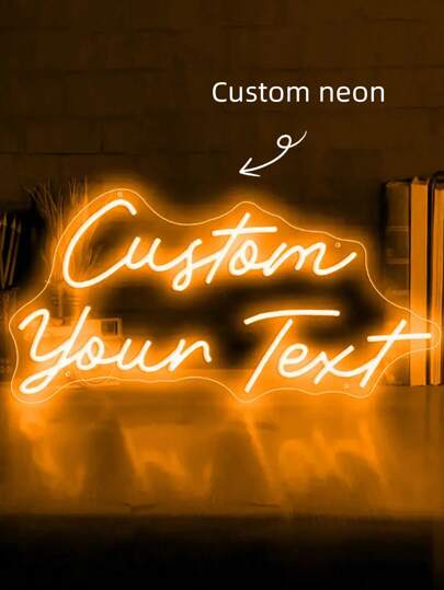 ضوء نيون مخصص، تصميم شخصي، ضوء نيون بلاستيكي مثبت على الحائط مع مفتاح قابل للتعتيم، يعمل بالطاقة عبر USB، متوفر بألوان وأحجام متعددة، مناسب للمتاجر والنوادي وغرفة المعيشة وخلفية التلفزيون والغرفة والإعداد للألعاب