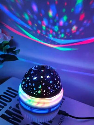 قطعة واحدة من مصباح إضاءة نجوم وقمر متحول - ضوء LED بالطاقة من خلال USB للغرفة وديكور المنزل مع جهاز تحكم عن بعد لتغيير الألوان، مصباح ليلي زخرفي للغرفة المعيشة والنوم وغرفة الألعاب والسقف والمناسبات الخاصة