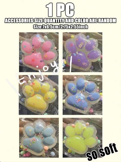 1 قطعة قطة أو دب عشوائي من سكويشي كيوت لتسكين الضغوطات، لعبة مرهقة للضغط مناسبة للمكتب والتنقل، هدايا عيد مناسبة، ديكور هدايا صغير، هدايا عيد الميلاد، تفضيلات الحفلات