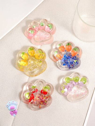 1 قطعة قطة أو دب عشوائي من سكويشي كيوت لتسكين الضغوطات، لعبة مرهقة للضغط مناسبة للمكتب والتنقل، هدايا عيد مناسبة، ديكور هدايا صغير، هدايا عيد الميلاد، تفضيلات الحفلات