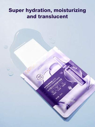 10/20 قناع وجه بقناع حمض الهيالورونيك ومشرق، يحتوي على حمض الهيالورونيك والنياسينامايد، يقلل من التجاعيد، يشد المسام، يضيء ويرطب البشرة، مناسب لجميع أنواع البشرة، 25 مل / قطعة