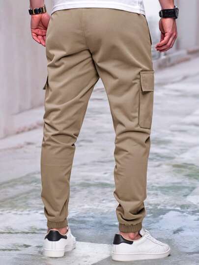 Manfinity Homme بنطلون جوجر خدمي متقدم لرجال الشارع