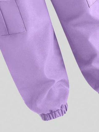 تيشيرتات بناتي بنطلون كارجو و تي شيرت بأكمام قصيرة وياقة دائرية مع طباعة شخصية كارتونية، مجموعة ملابس 2 قطعة كاجوال للفتيات المراهقات