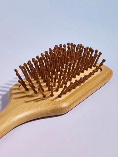 1 مشط تدليك بشكل مربع من الخيزران، فرشاة شعر خشبية طبيعية من الخيزران ذات مقبض، فرشاة تمشيط ودية للنساء والرجال والأطفال، فرشاة فك تشابك للشعر الطويل والمجعد، للصحة والتدليك الفروة الرأس، فرشاة شعر، مشط، أدوات شعر، منتجات شعر وإكسسوارات لصالونات...