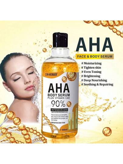 500مل سيروم وجه مشرق بفيتامين سي وأربوتين ألفا لعلاج البقع الداكنة + ترطيب واستكمال ببالأحماض الألبية وحمض الهيالورونيك والنياسيناميد، تصميم مستوحى من الجمال الزجاجي للبشرة، تركيبة خفيفة وخالية من البقع ومناسبة لجميع أنواع البشرة ، نباتي