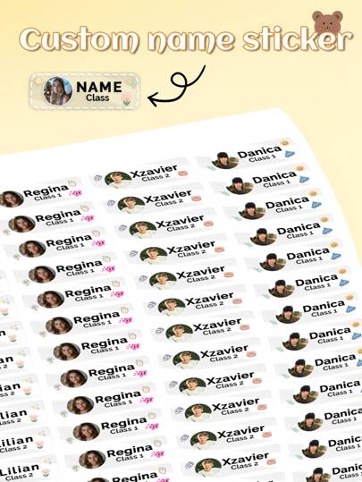 60 قطعة ملصقات شخصية مطبوعة بالأسماء، ملصقات شفافة قابلة للكتابة والمحو للاستخدام في الفصول الدراسية ومواد التعليم والأنشطة اليدوية ، ملصقات لاصقة مثالية هدايا جذابة وأنيقة وملونة ومخصصة للأصدقاء والأسرة والأطفال وطلاب المدارس للأعياد والمناسبات