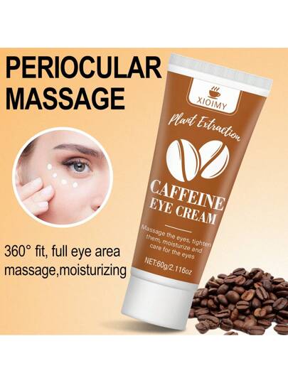 Xioimy اشتري واحد واحصل على واحد مجانًا، كريم عيون منشط بالكافيين ومضاد للشيخوخة، أنبوب 60 جرام. مصنع بالكافيين والنياسيناميد والكولاجين، عناية بالبشرة ضد الضوء الأزرق. استخدام يومي وليلي يترك البشرة أكثر نضارة، منخفض الحساسية لجميع أنواع البشرة