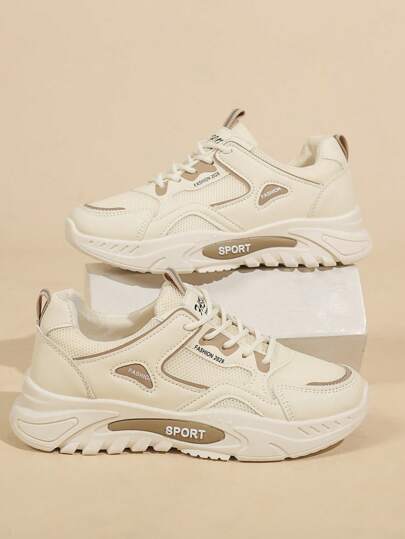 أحذية رياضية كاجوال ثقيلة البناء ومريحة للنساء، أحذية رياضية خفيفة الوزن ومتعددة الاستخدامات من شبكة تنفس، متينة للركض والكرة والمشي، مقاومة للانزلاق ومرتفعة للقوام