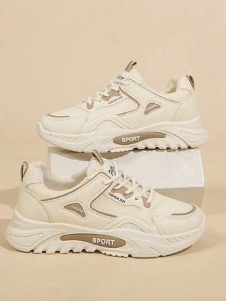 أحذية رياضية كاجوال ثقيلة البناء ومريحة للنساء، أحذية رياضية خفيفة الوزن ومتعددة الاستخدامات من شبكة تنفس، متينة للركض والكرة والمشي، مقاومة للانزلاق ومرتفعة للقوام