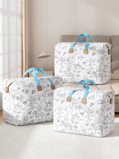 1 حبة ، حقيبة تخزين للملابس والبطانيات كبيرة السعة ، حقيبة تخزين متعددة الاستخدامات ، حقيبة تخزين محمولة ، حقيبة تخزين للاحتياجات اليومية ، حقيبة تخزين للسفر والنقل ، تستخدم للألعاب والملاءات ، قابلة للطي ، مقاومة للماء ، بأنماط حيوانية ، سوستة...