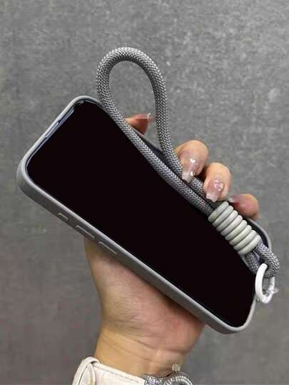 غطاء هاتف فاخر بتصميم الحرارة المغناطيسي ، مع حامل كاميرا وسلسلة قابلة للفك ، غطاء خلفي من السيليكون الناعم للأيفون 16 15 14 13 12 11 برو ماكس بلس ، قطعة واحدة