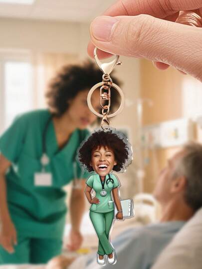 1 قلادة مخصصة للطبيب مع إمكانية التخصيص، قلادة لعيد الممرضات، هدايا وتذكارات للممرضات والأطباء، قلادات عصرية مناسبة للأطباء والممرضات، أفضل هدية لعيد الممرضات