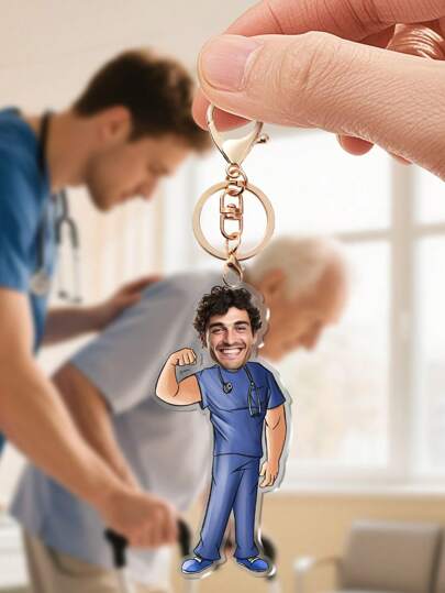 1 قلادة مخصصة للطبيب مع إمكانية التخصيص، قلادة لعيد الممرضات، هدايا وتذكارات للممرضات والأطباء، قلادات عصرية مناسبة للأطباء والممرضات، أفضل هدية لعيد الممرضات