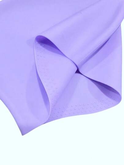 قبعة السباحة الكبيرة جدا للنساء والرجال ، تصميم ذيل الحصان لقبعة السباحة للشعر الطويل السميك المجعد والضفائر والنسج والأفرو ، سيليكون للحفاظ على شعرك جاف