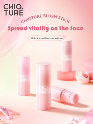 CHIOTURE أسود قلوحة لوضع الخدود والتنعيم، لون موحد قابل للانتشار والانكماش ، مكياج عاري طبيعي