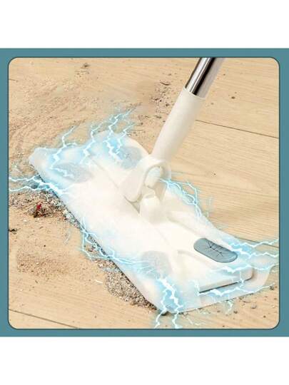 قطعة واحدة من مسح أرضيات مسطح مضاد للكهرباء الساكنة للمنزل، مسح أرضيات يدوي قابل للتخلص منه، مسح أرضيات منزلي ناعم مجذاب للفيروسات