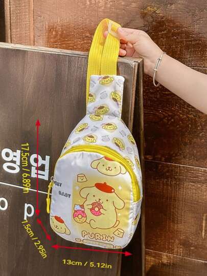 Sanrio حقيبة أطفال الملحنة ، محفظة معدنية كرتونية صغيرة ، أكياس معدنية للأولاد والبنات ، حقيبة صدر صغيرة قابلة للطي من النايلون ، حقيبة سحاب للحلوى ، حقيبة سفر للأشياء الصغيرة وحقيبة الصدر لحمل النقود مناسبة للخروجات